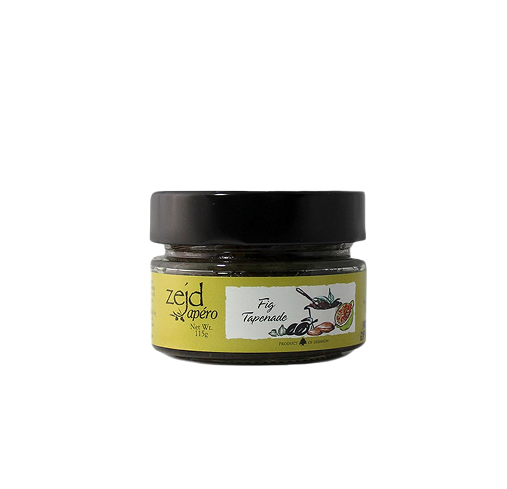 Fig tapenade, 115g - زيتون مطحون مع تين - by Zejd