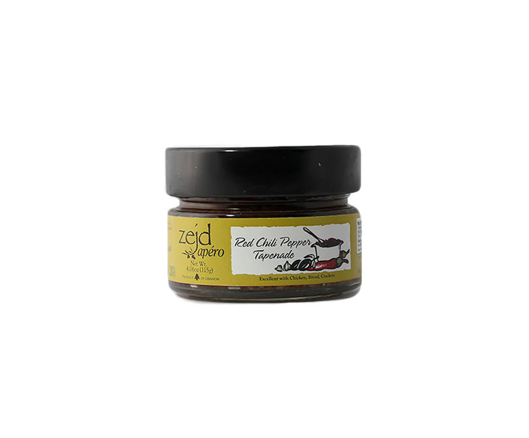 Red Chili Pepper Tapenade - 115g (SPICY) - زيتون مطحون مع فليفلة حرّة