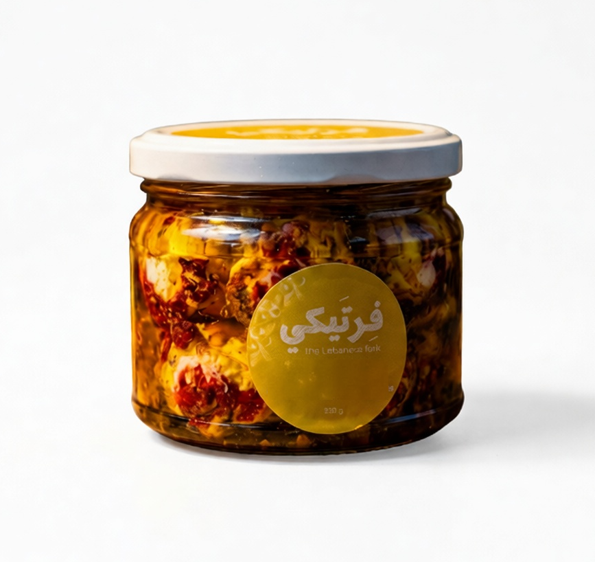 Goat labne with cranberries and walnuts