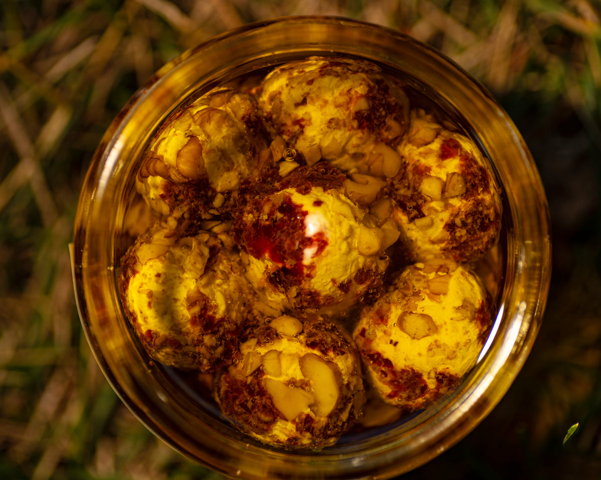 Goat Labne Goat labne with cranberries and walnuts - لبنة ماعز مع التوت البري وال ...
